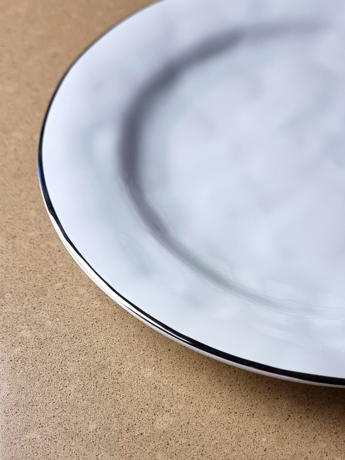Plato Postre Textura Mónaco Plata