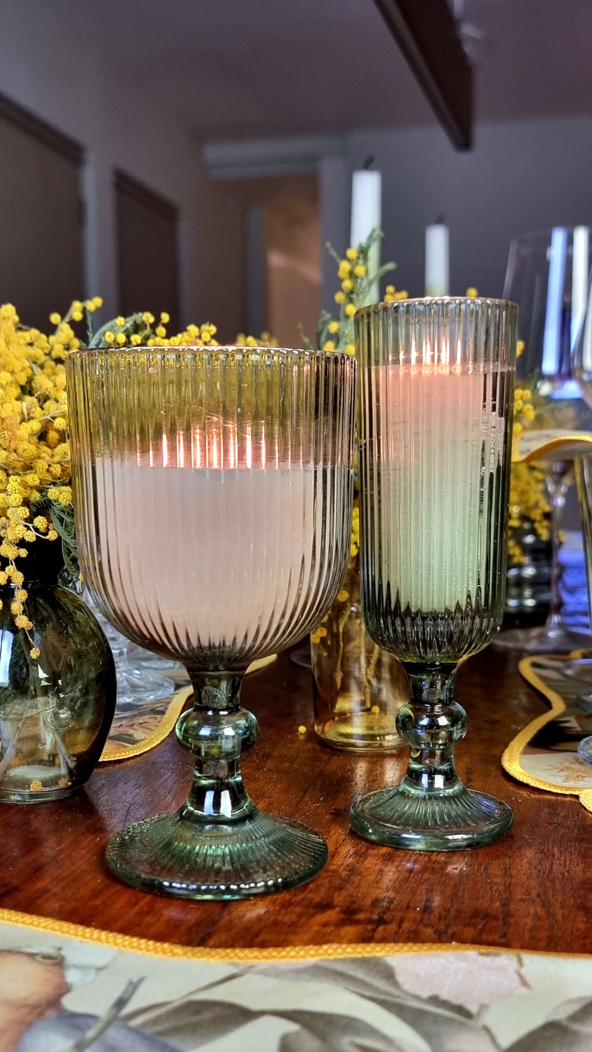 Set 2 velas Cristal Verde Amazonas