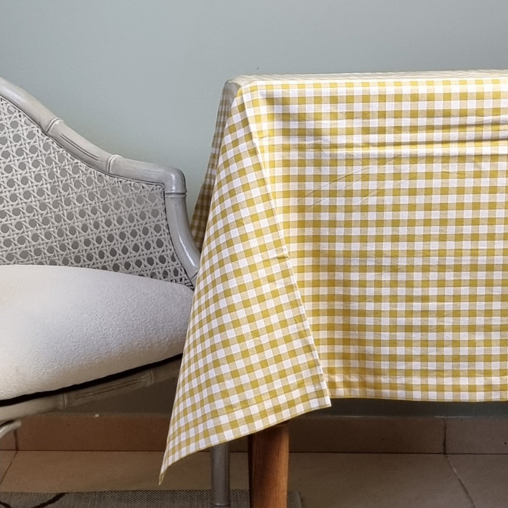 Mantel Cuadros Vichy Amarillo