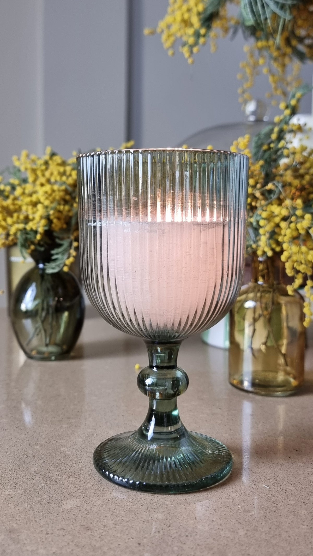 Set 2 velas Cristal Verde Amazonas
